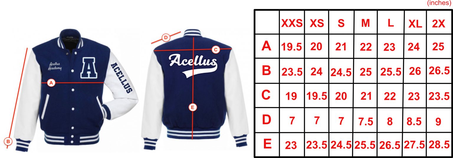 Acellus Academy Letterman Style Jacket Acellus Store 0883